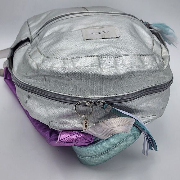 State Bags Kane Double Pocket Backpack Blue Metallic SOLD OUT - Picture 7 of 14